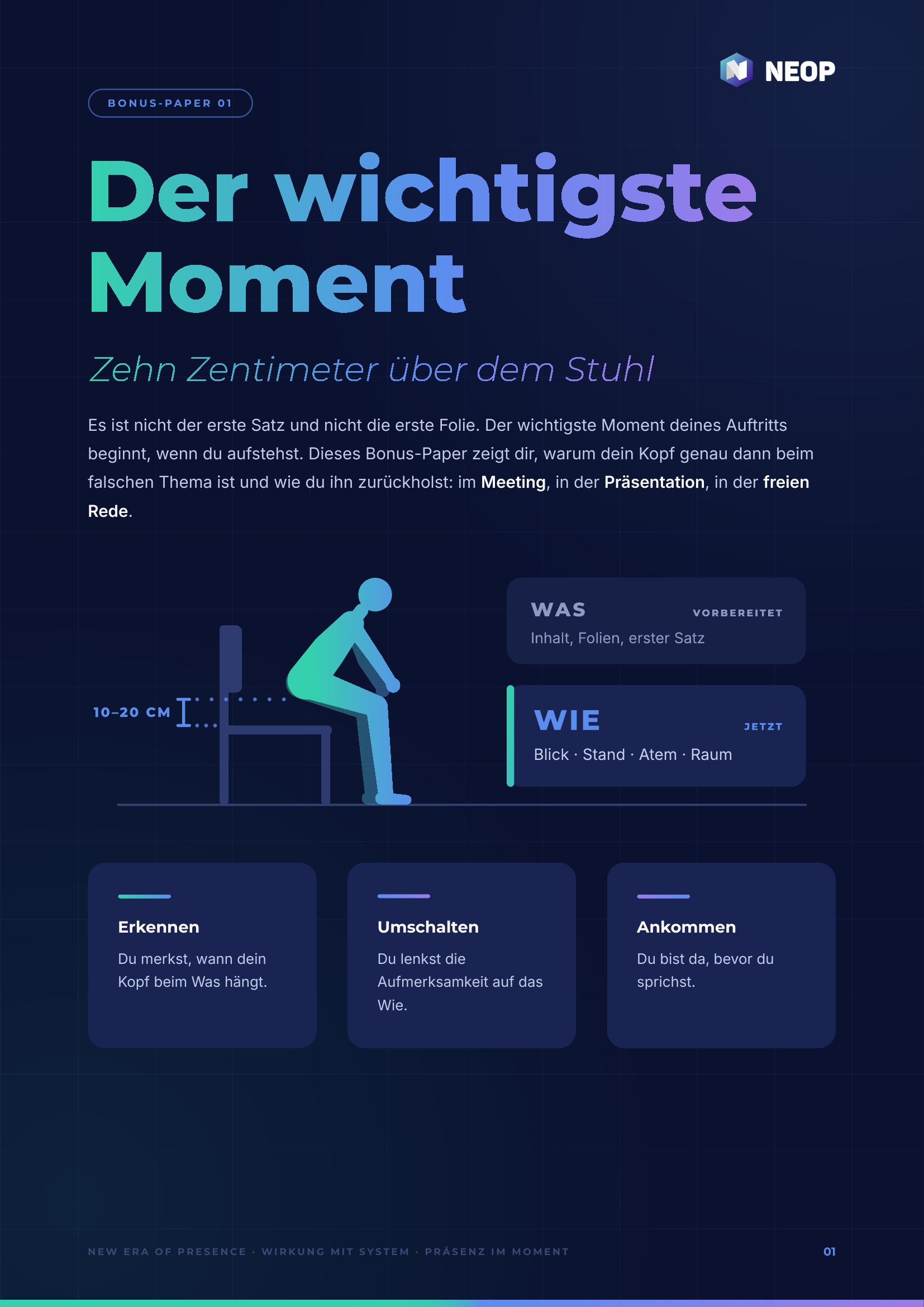 Titelseite Bonus-Paper 01: Der wichtigste Moment