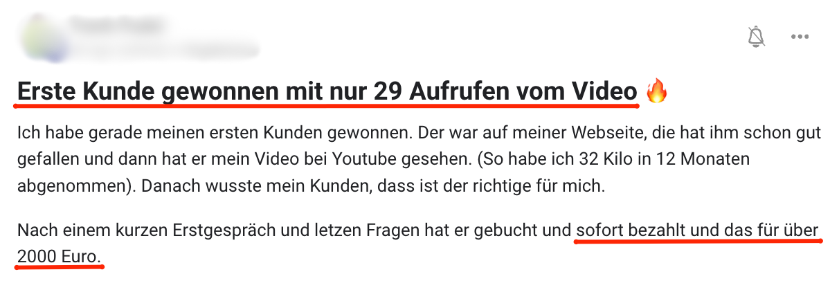 Kundenergebnis