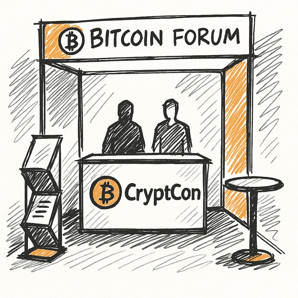 CryptCon beim Bitcoin Forum Stand