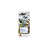 Weiße Teetüte mit bunten Kräuter-Illustrationen, Apotheken-Logo und Etikett mit der Aufschrift Entschlackungstee.