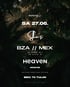 Plakat für "She's Heaven" Party am SA 27.06. mit BZA // MEX, Münster, Latin/Melodic/Afro House, Ibiza To Tulum.