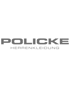 Logo "POLICKE HERRENKLEIDUNG" in schwarzer Schrift auf dunkelgrünem Hintergrund.