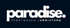 „Paradise Sportwagen Vermietung“ Logo auf dunkelblauem Hintergrund.
