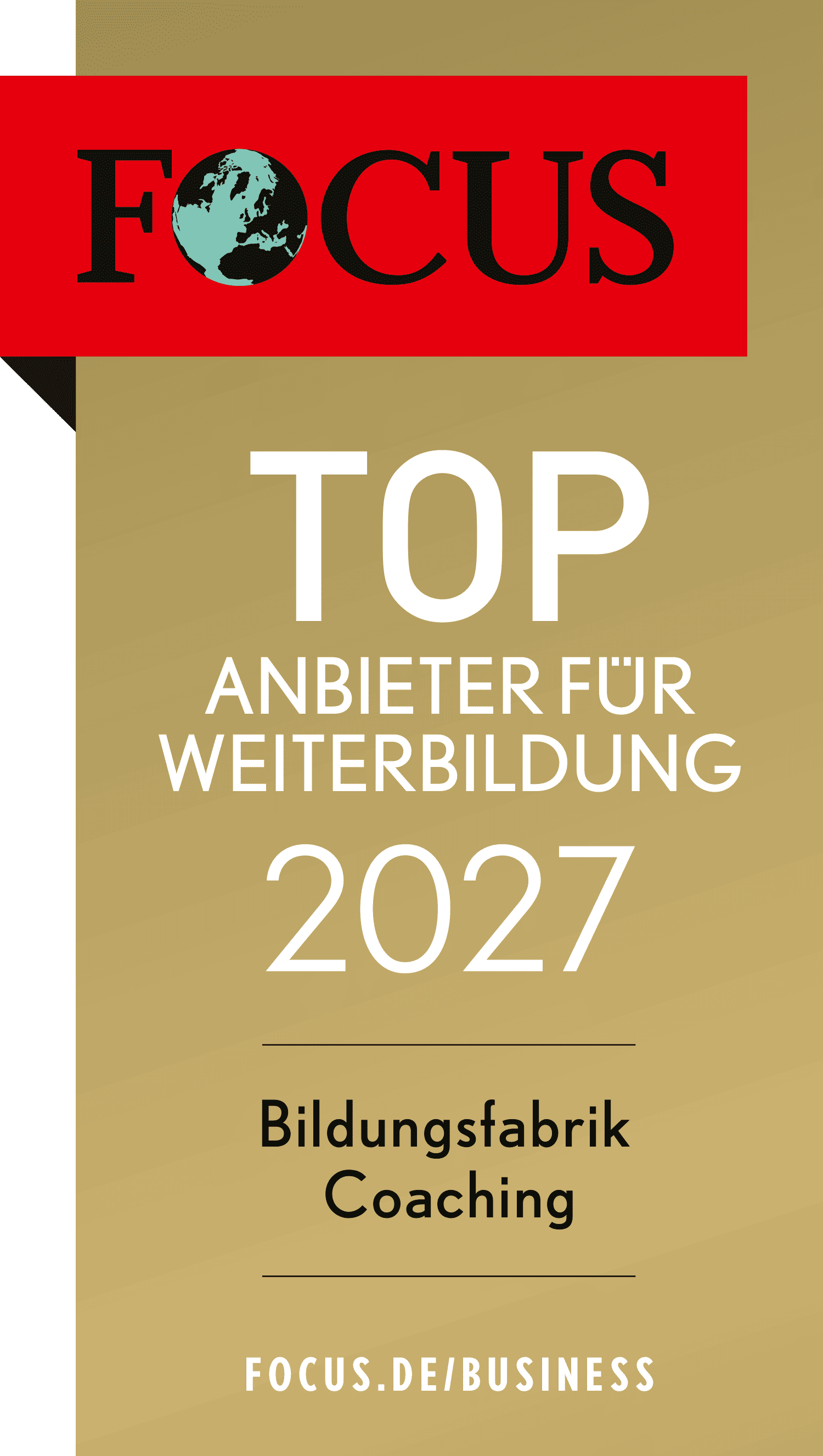Focus Top Anbieter für Weiterbildung 2027