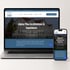 Laptop und Smartphone zeigen die responsive Website von Alpha Plan Architekten & Ingenieure mit Logo und Gebäudefoto.