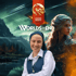 Smiling woman in nun's habit in front of fantasy landscape with "WORLDS without END" text and "Legend Haven" banner.