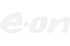 Weißes E.ON-Logo auf dunkelgrünem Hintergrund.