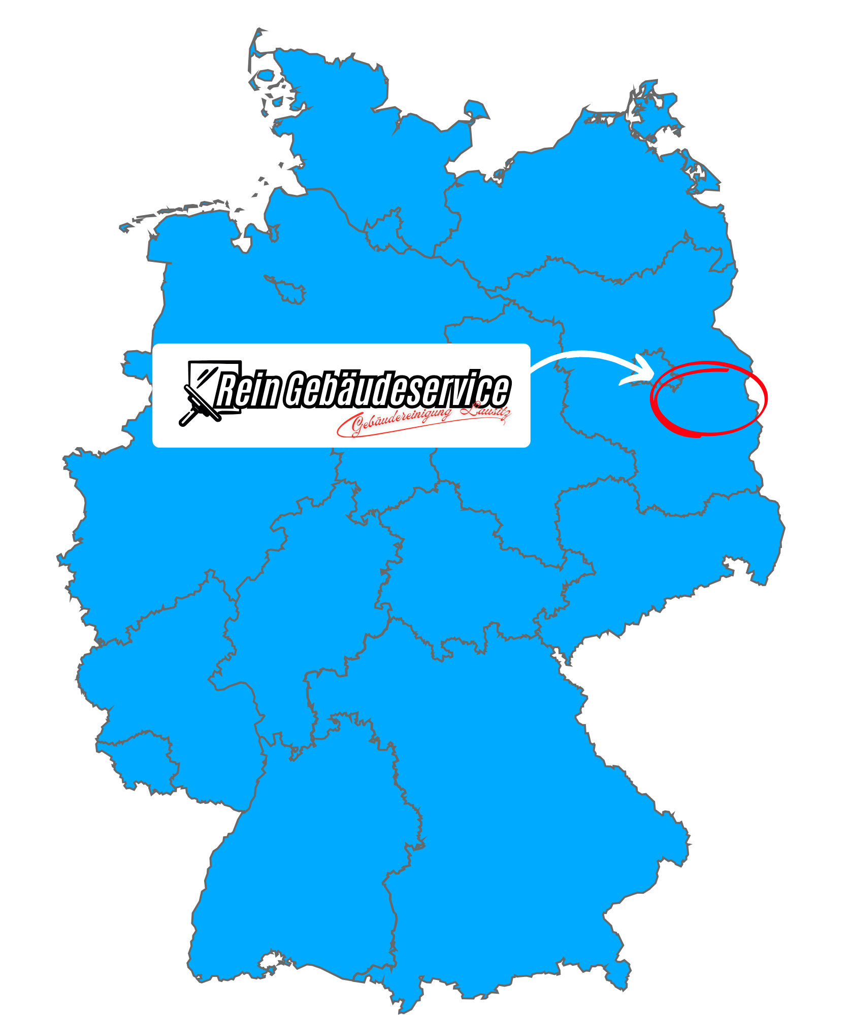Einsatzgebiet Rein Gebäudeservice – Gebäudereinigung Cottbus und Lausitz