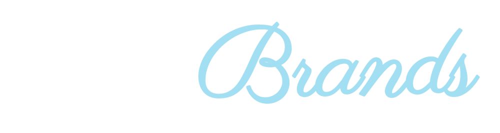Logo von LunyBrands, wobei "Luny" weiß und "Brands" hellblau auf dunkelgrünem Hintergrund geschrieben ist.