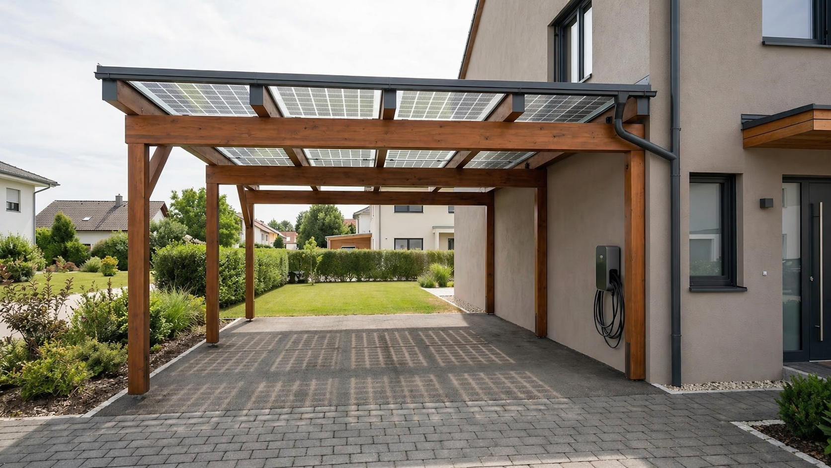 Solar-Carport mit Wallbox – Wien-Liesing