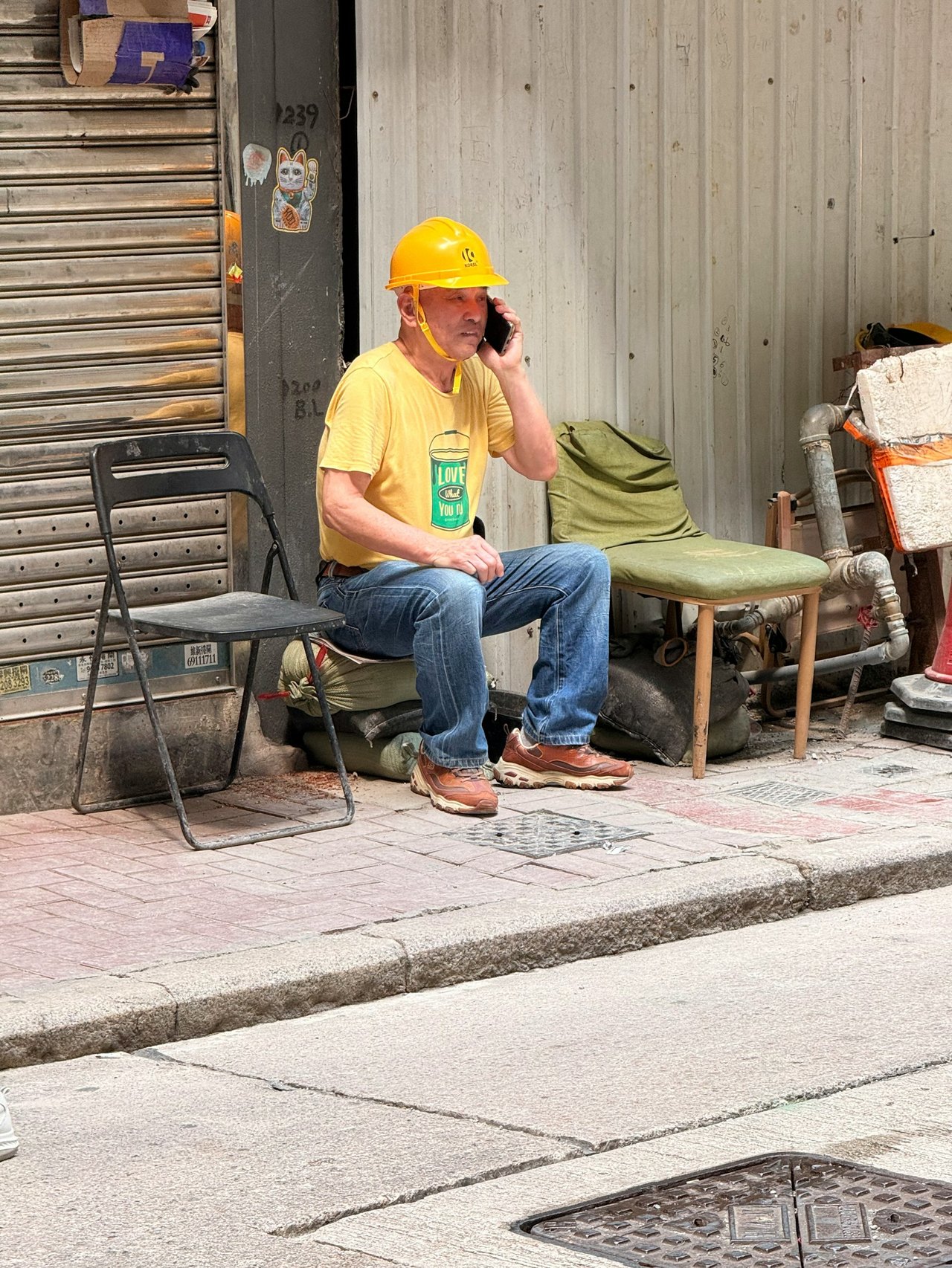 Handwerker auf Baustelle