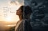 Geteilte Szene zwischen Licht und Dunkelheit als Sinnbild für innere Konflikte, emotionale Bindungen und Veränderungsprozesse