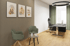 Modern eingerichtetes Chefzimmer mit hochwertigem Schreibtisch, ergonomischem Bürostuhl und stilvoller Sitzgruppe – repräsentative Büroeinrichtung mit klarer Funktion und Design.