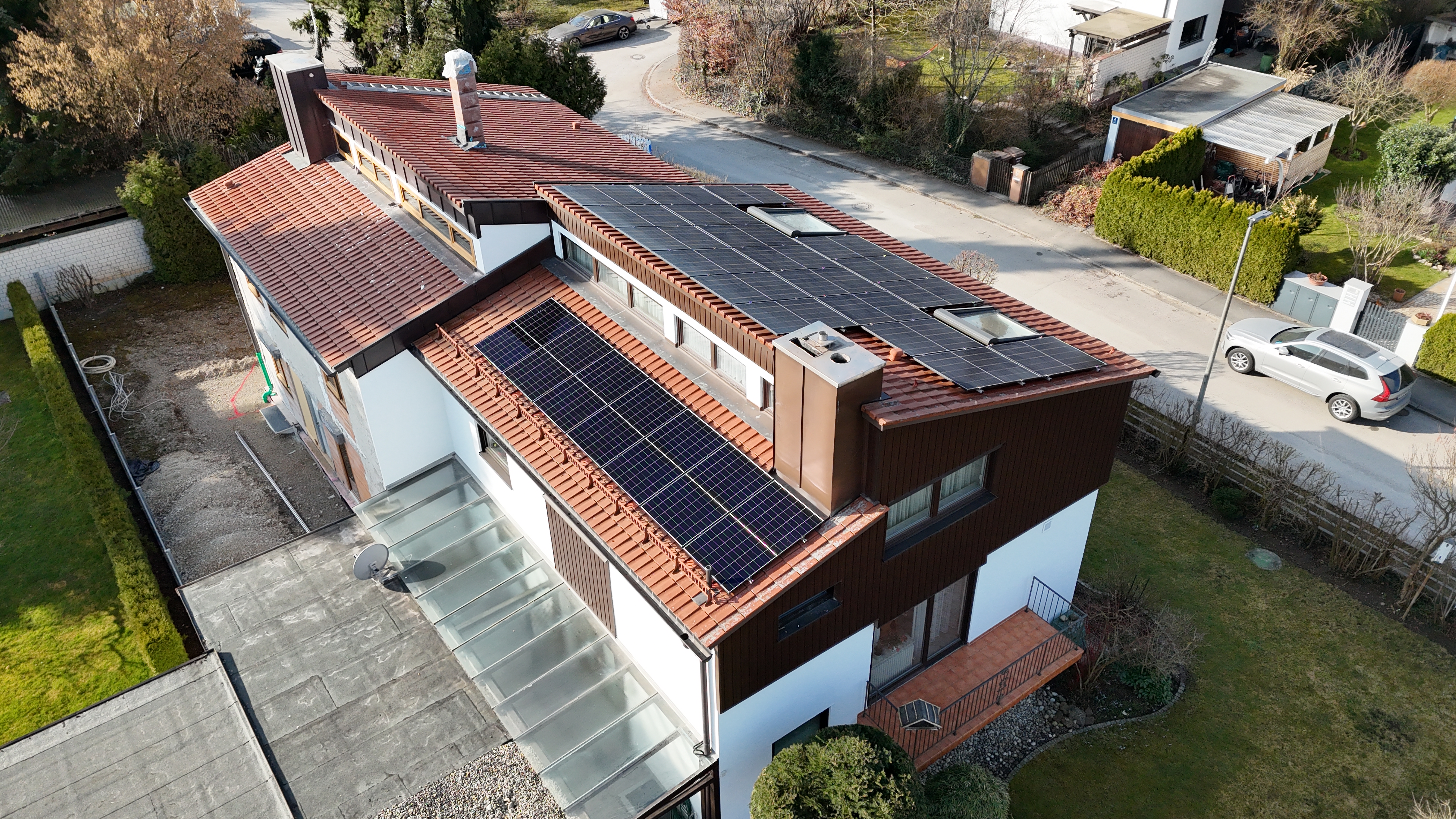 Drohnenaufnahme Solaranlage
