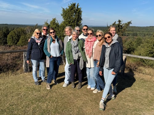 Aussicht mit der Gruppe
