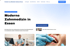 Eine Webseite für Zahnärzte in Essen mit Überschrift "Moderne Zahnmedizin in Essen" und Bildern.