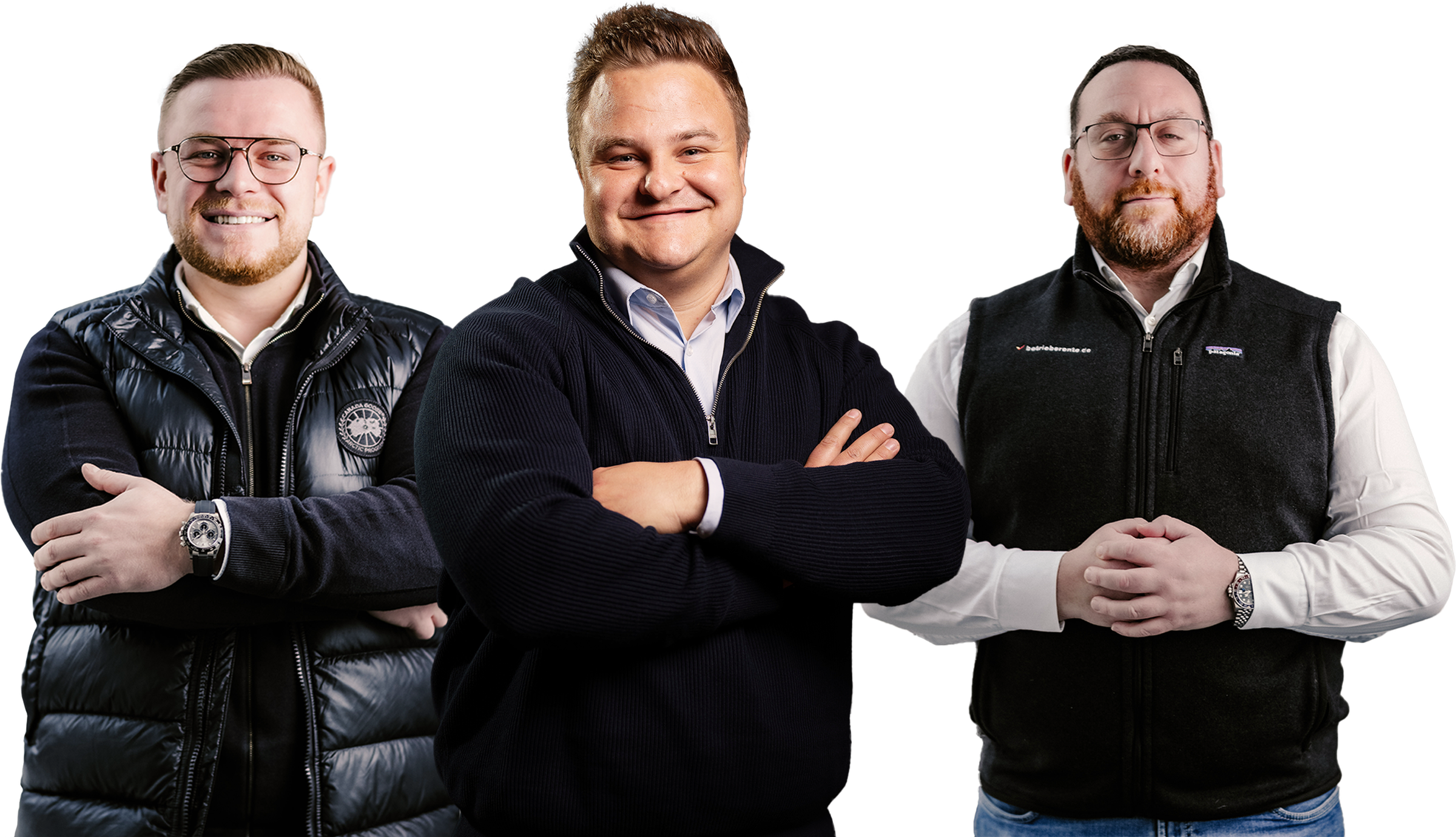 Steven Lischka, Matthias Niehaus und Wladimir Simonov