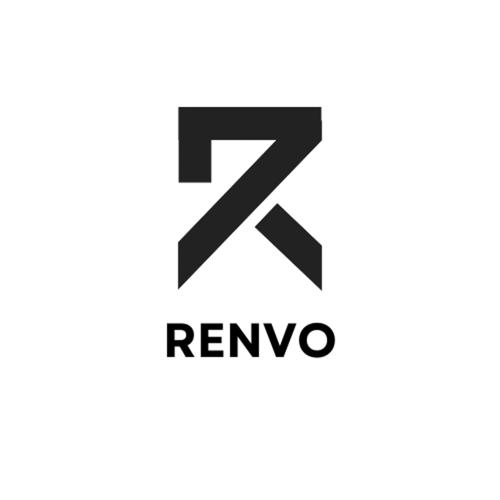 Renovo Logo oben links im Header, modernes Design mit klarem Markenbezug.