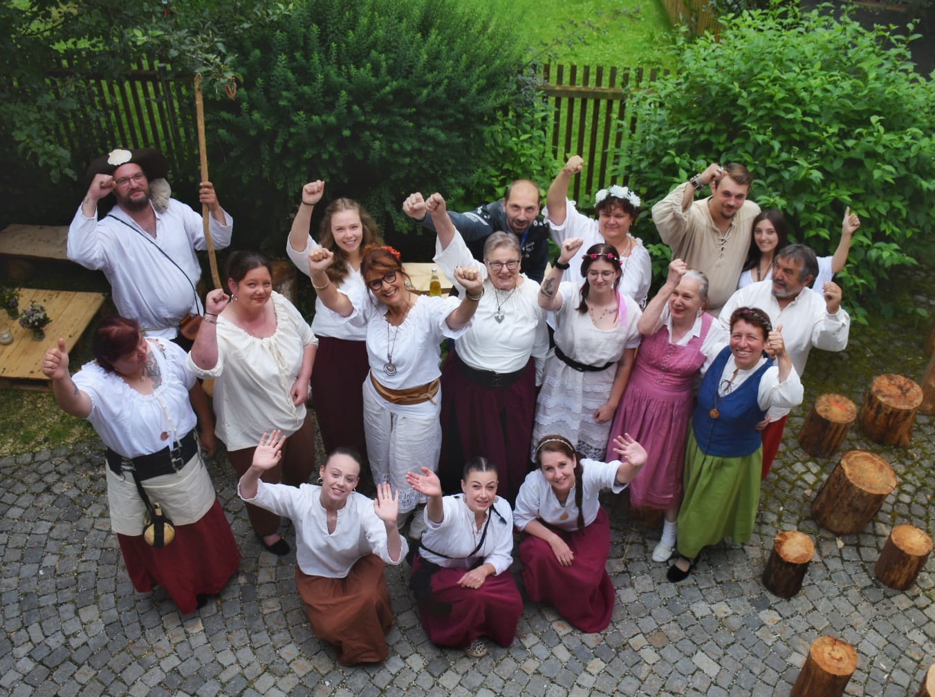 Das Team der Hospitalstiftung Kaufbeuren gemeinsam bei einer Veranstaltung