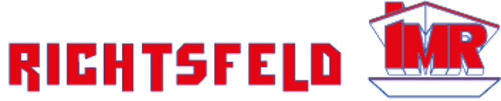 Logo: "Immobilien Management RICHTSFELD IMR" mit einem roten Hausdach-Symbol.