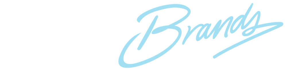 Logo von LunyBrands, wobei "Luny" weiß und "Brands" hellblau auf dunkelgrünem Hintergrund geschrieben ist.