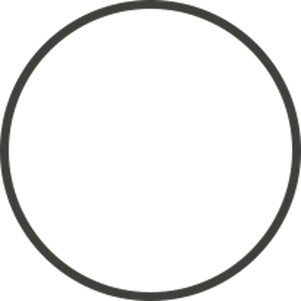 Weiße Schaufel in einem Erdhügel auf grünem Grund, umrahmt von einem dunklen Kreis.