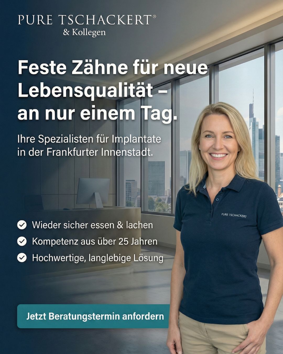 Kampagnen-Creative: Neukundengewinnung für All-on-4