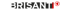 Weißer BRISANT Schriftzug auf schwarzem Grund mit rotem Akzentstreifen und dem ARD-Logo rechts daneben.