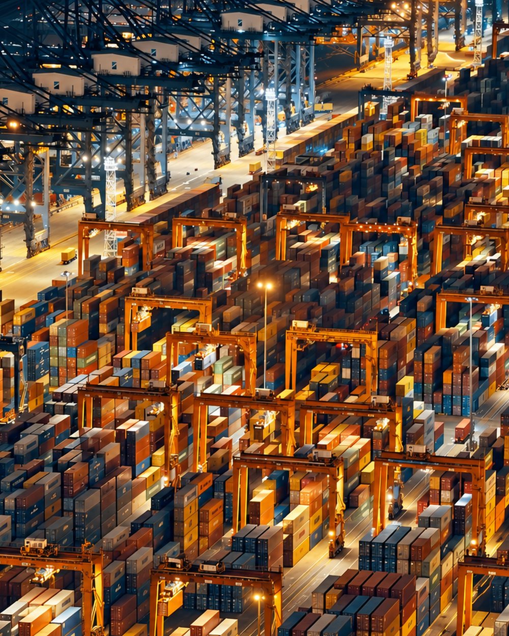 Containerumschlag im Hamburger Hafen