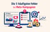 "Die 5 häufigsten Fehler bei Meta-Kampagnen" über einer Grafik mit Computer, Checkliste, Zielscheibe, Sanduhr und Geld.