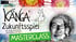 Känga Zukunftsspiel Masterclass mit Jörg Lehmann, Känguru-Logo und abstrakter Hintergrund.