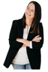 Julia Hermann als Speakerin auf der Bühne