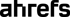 Ahrefs-Logo in schwarzer Schrift