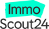 ImmoScout24 Logo mit türkisfarbenem "Immo" auf dunklem "Scout24".