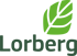 Lorberg-Logo mit grünem Blatt und dem Schriftzug "Lorberg".