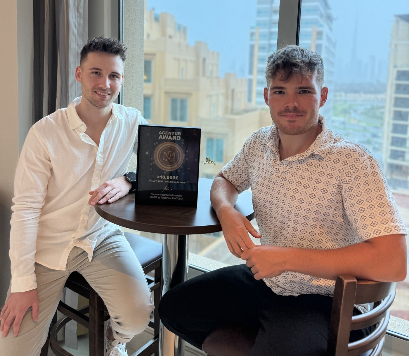 David Hanika und Andreas Matuska mit Agentur Award