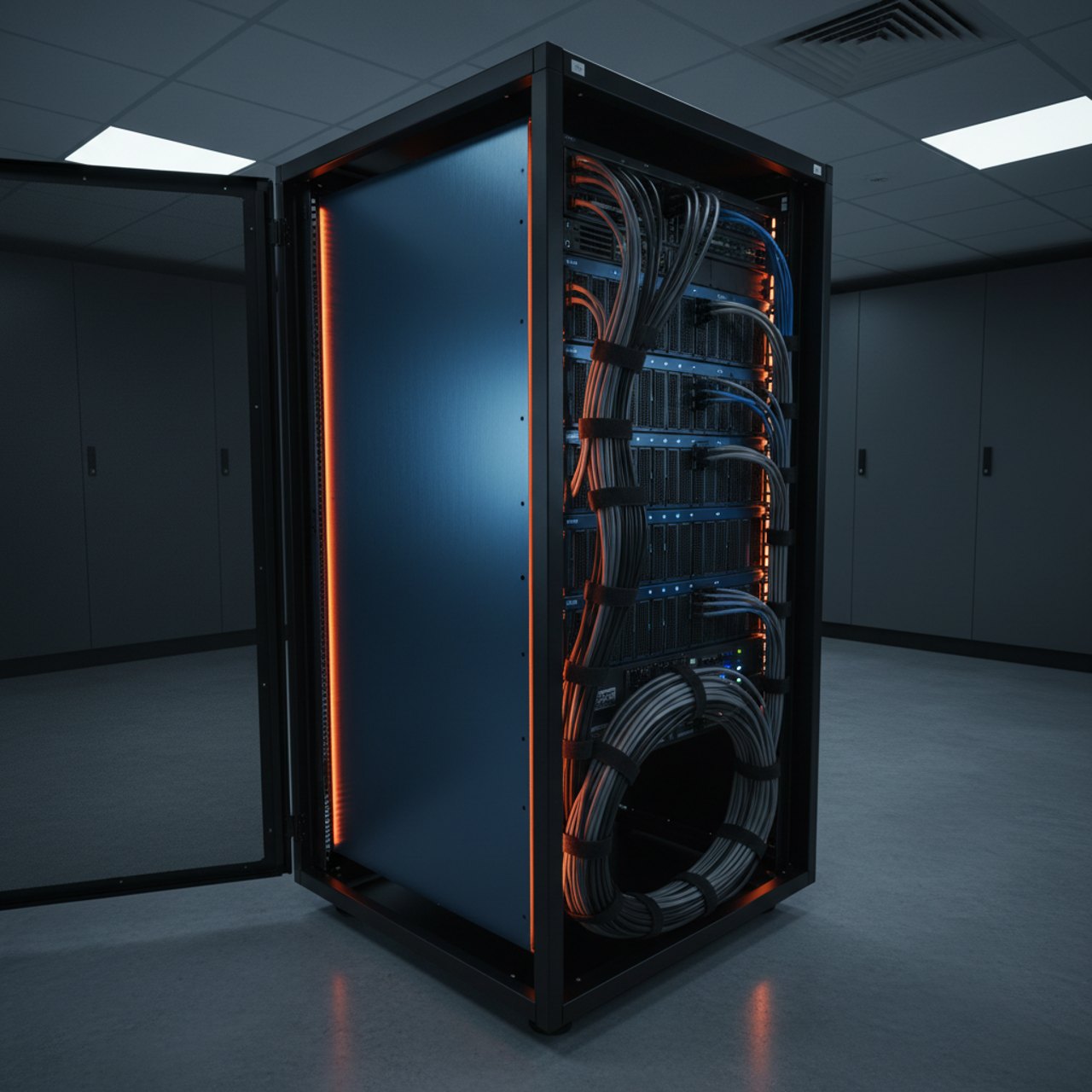 Backup-Speichersystem im Serverschrank