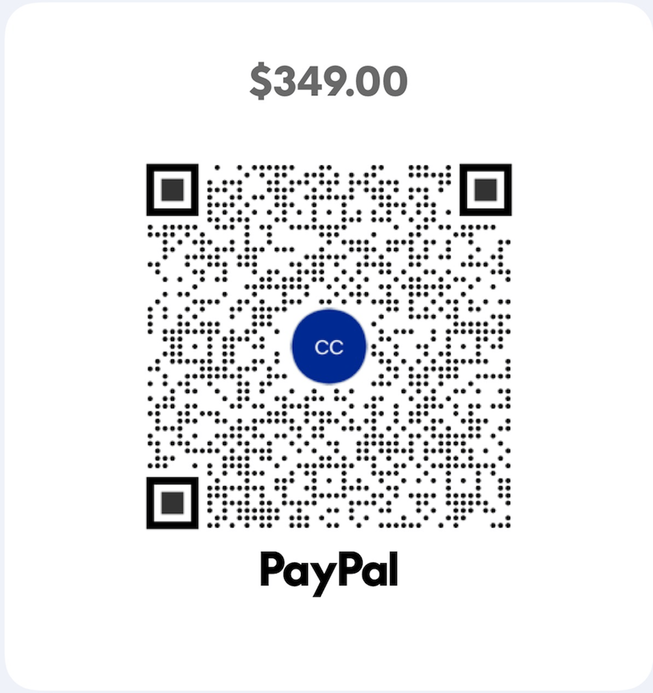 PayPal payment QR code