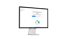 Monitor zeigt Google Meet-Startseite mit dem Text "Sichere Videokonferenzen für alle" und Schaltflächen.