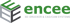 Logo von Encee: 3D-Buchstaben "E" in Grün und Grau mit Text "encee 3D-DRUCKER & CAD/CAM SYSTEME".