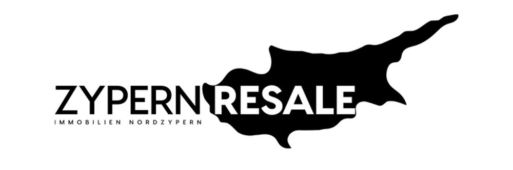 Schwarzer Text auf dunkelgrünem Hintergrund: "ZYPERNRESALE" über "IMMOBILIENINVESTMENTS-NORDZYPERN".