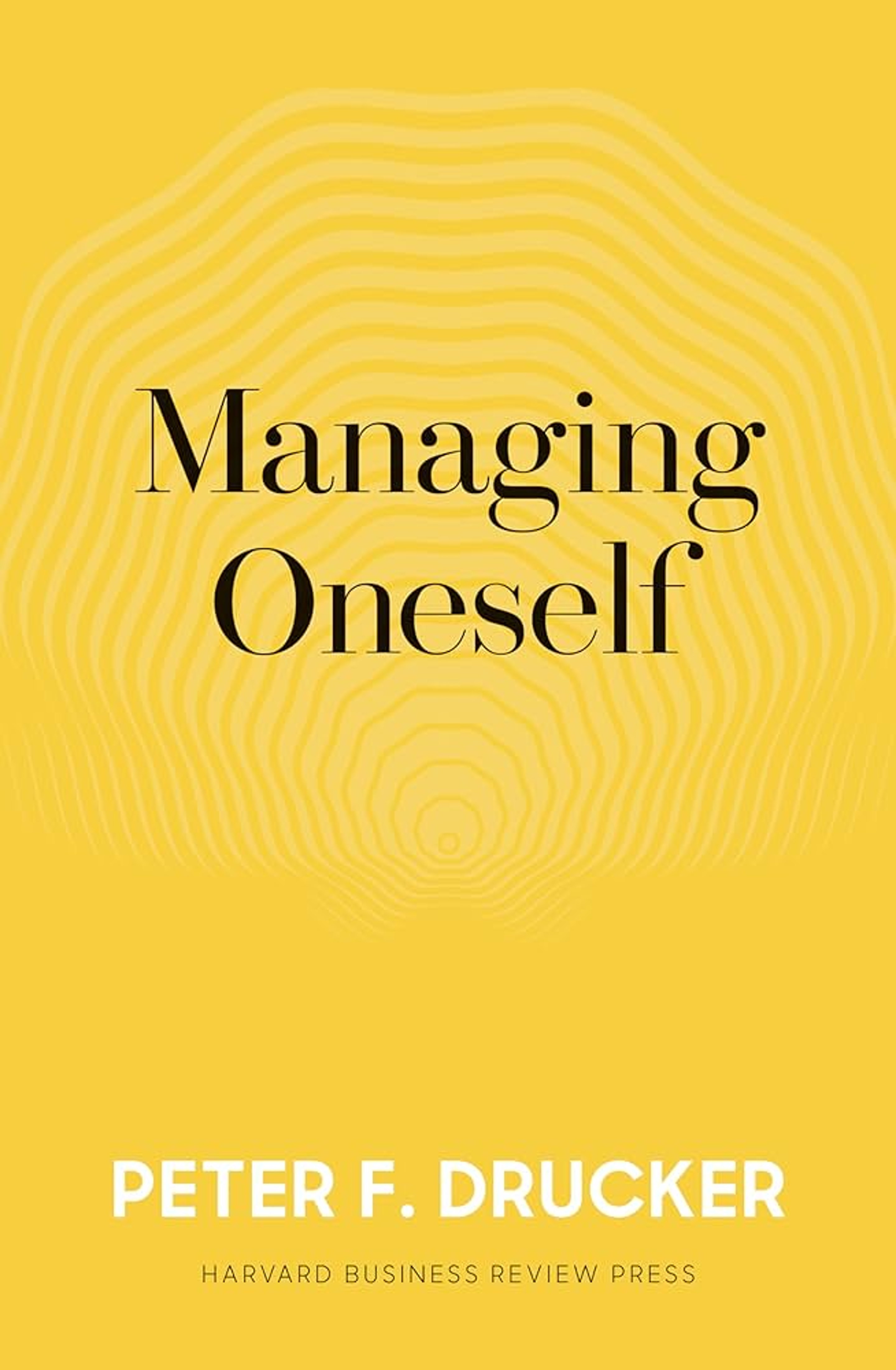 Cover: Managing Oneself