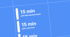 Blue calendar interface showing two 15-minute appointments: "with Max Mustermann" and "with John Doe".