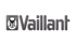 Vaillant-Logo mit einem Hasenkopf in einem grauen Quadrat und dem Schriftzug "Vaillant" in Grau.