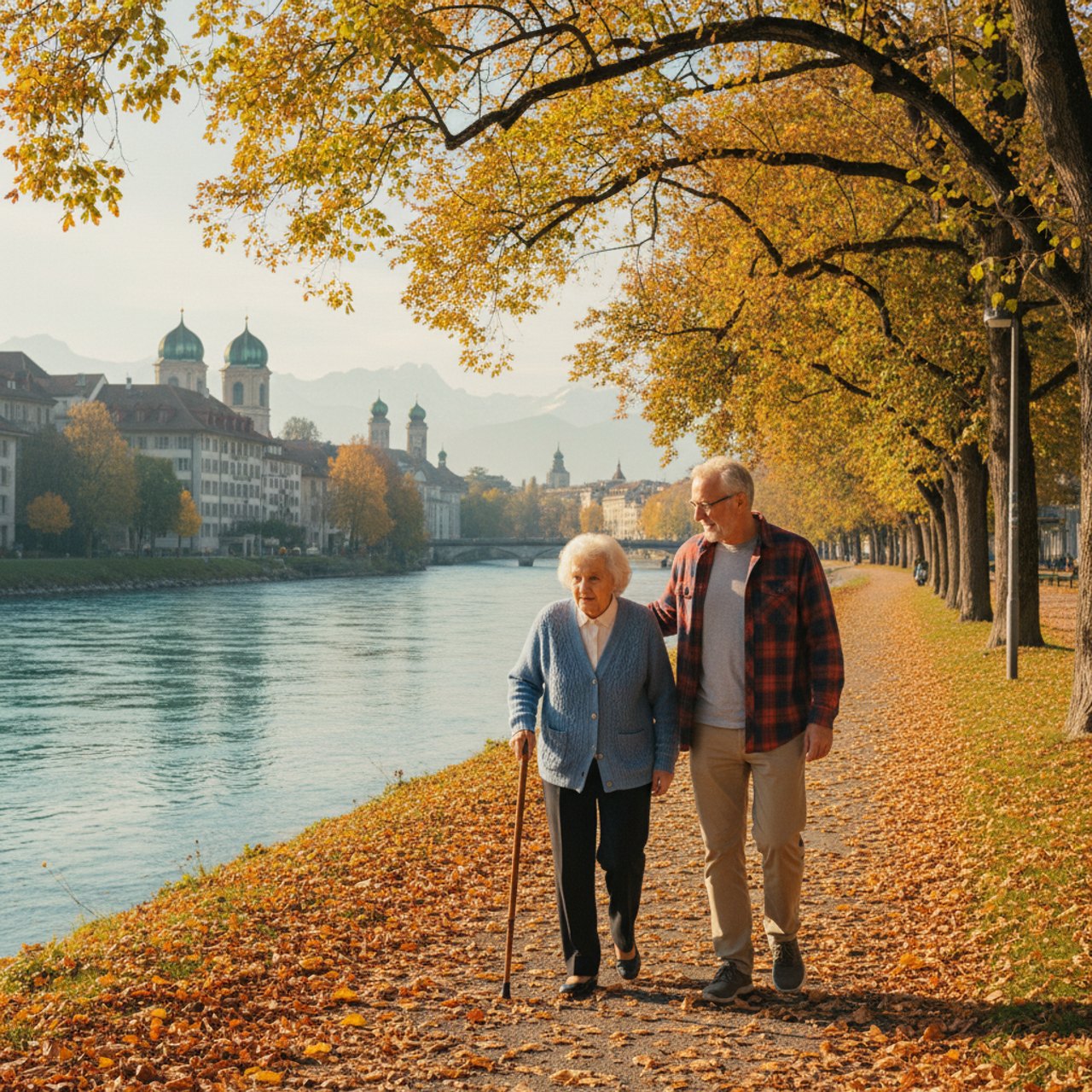 Spaziergang gemeinsam