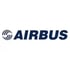 AIRBUS Logo: Dunkelblaues Wort "AIRBUS" mit einem stilisierten blauen Wirbel links.