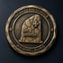Coin mit dreidimensional modelliertem Relief