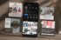Smartphone zeigt das Instagram-Profil der Boutique Christin, umgeben von schwebenden Kacheln mit Modefotos und Sale-Aktionen.