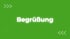 Programmpunkt: Begrüßung