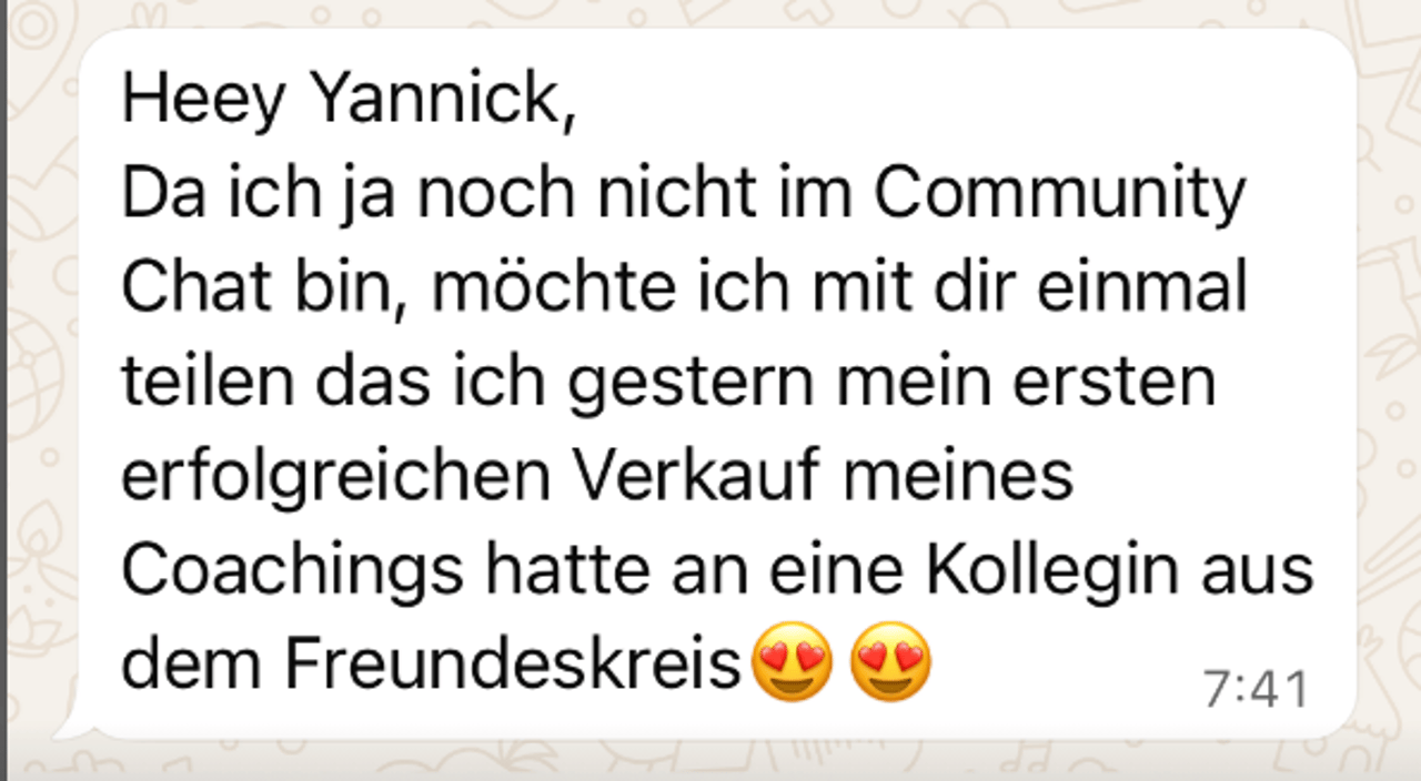 Kundenergebnis aus dem Fitpreneur Collective